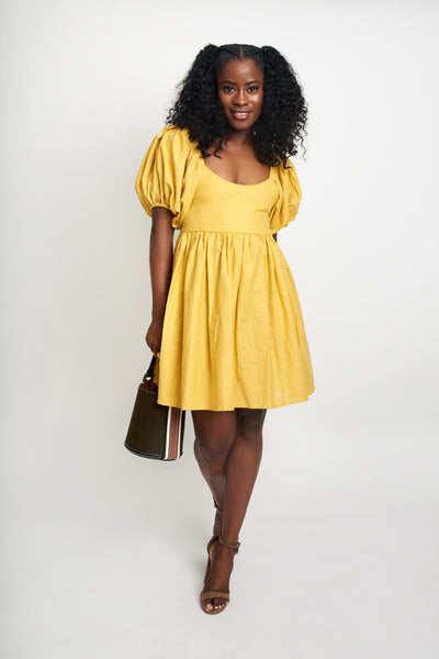 Strawberry Fields Puff Sleeve Dress - Modern Ruth 