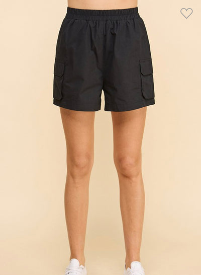 Black Cargo Shorts - Modern Ruth 