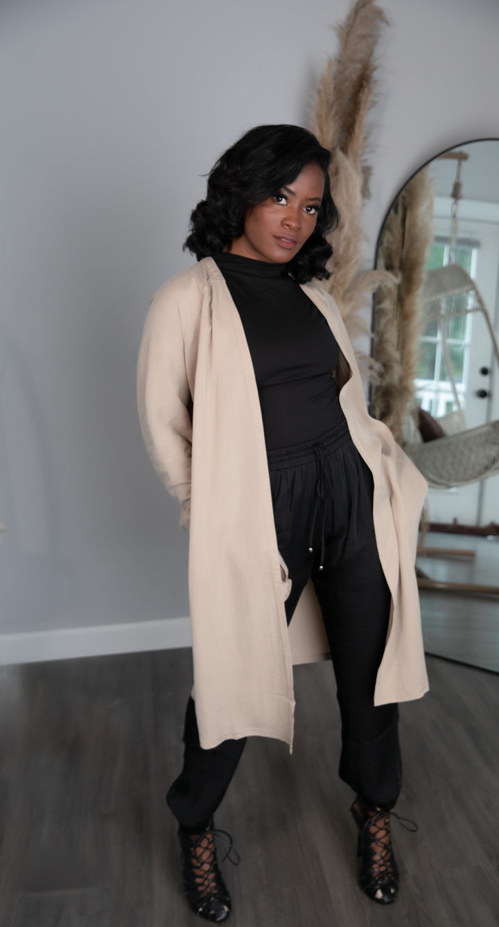 Minimal Front Open Coat - Modern Ruth 